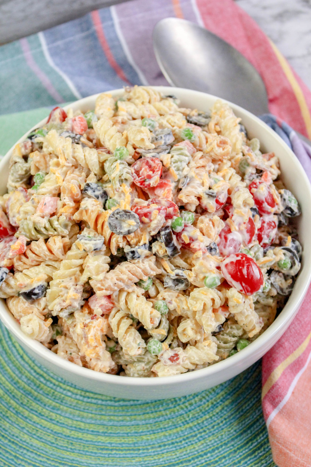 Bacon Ranch Pasta Salad Shared-2a - The Rockstar Mommy