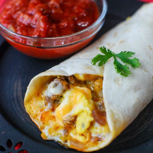 Freezer Friendly Breakfast Burrito Recipe - The Rockstar Mommy