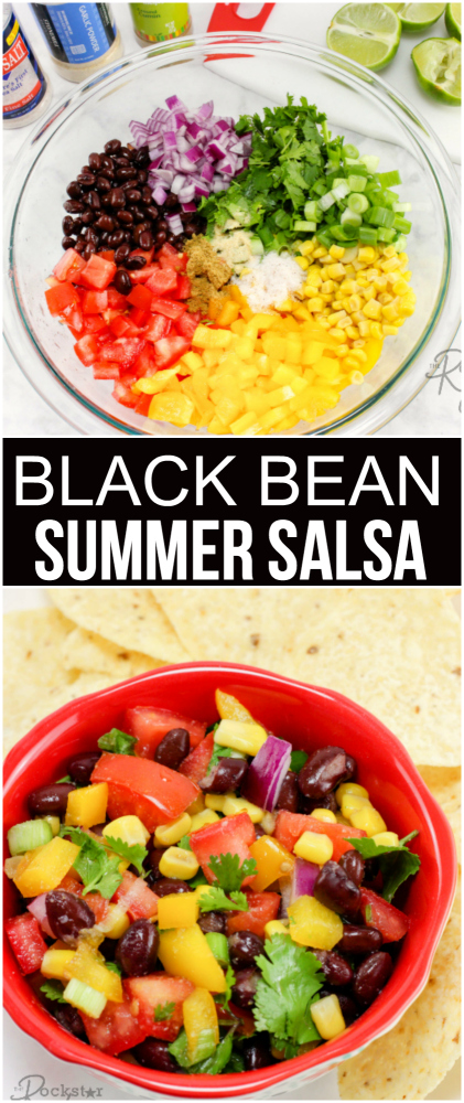 Summer Black Bean Salsa Recipe - The Rockstar Mommy