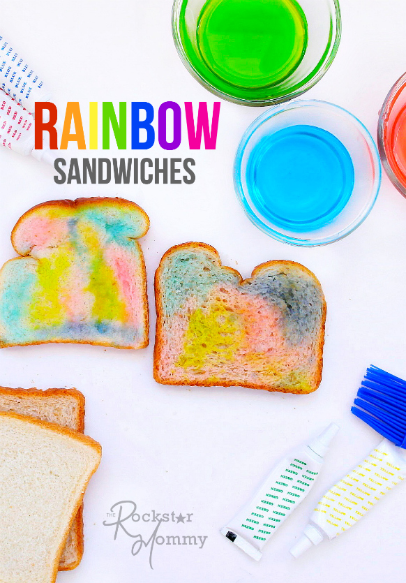 Rainbow Sandwiches - The Rockstar Mommy