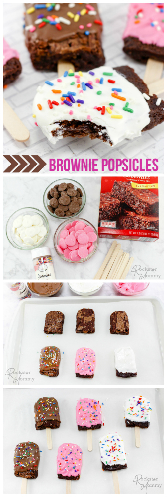 Brownie Popsicles Recipe --- The Rockstar Mommy
