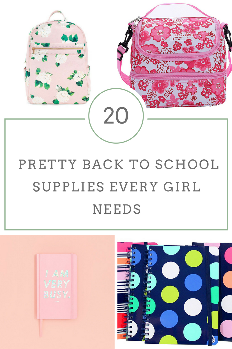 20 Pretty Back to School Supplies