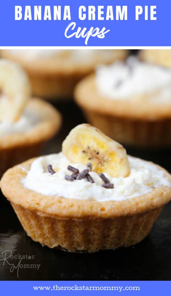 Banana Cream Pie Cups recipe from The Rockstar Mommy