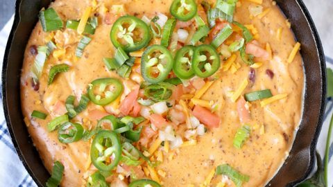 Healthy Crockpot Chili Cheese Dip {GF, Low Cal} - Skinny Fitalicious®