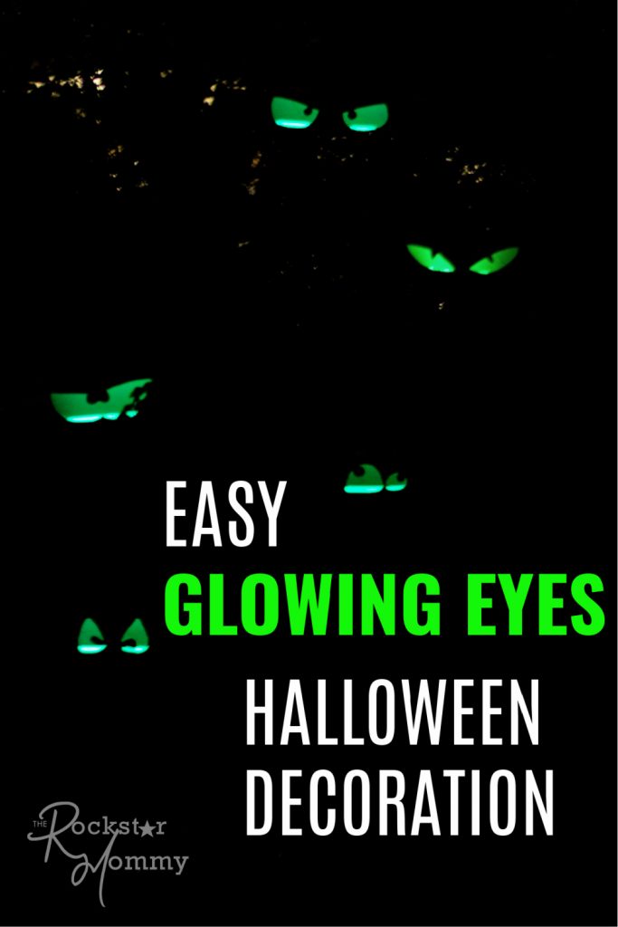 DIY glowing eyes in dark bushes
