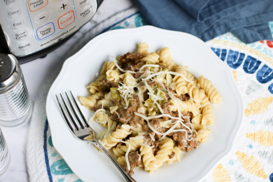 Instant Pot Philly Cheesecake Pasta