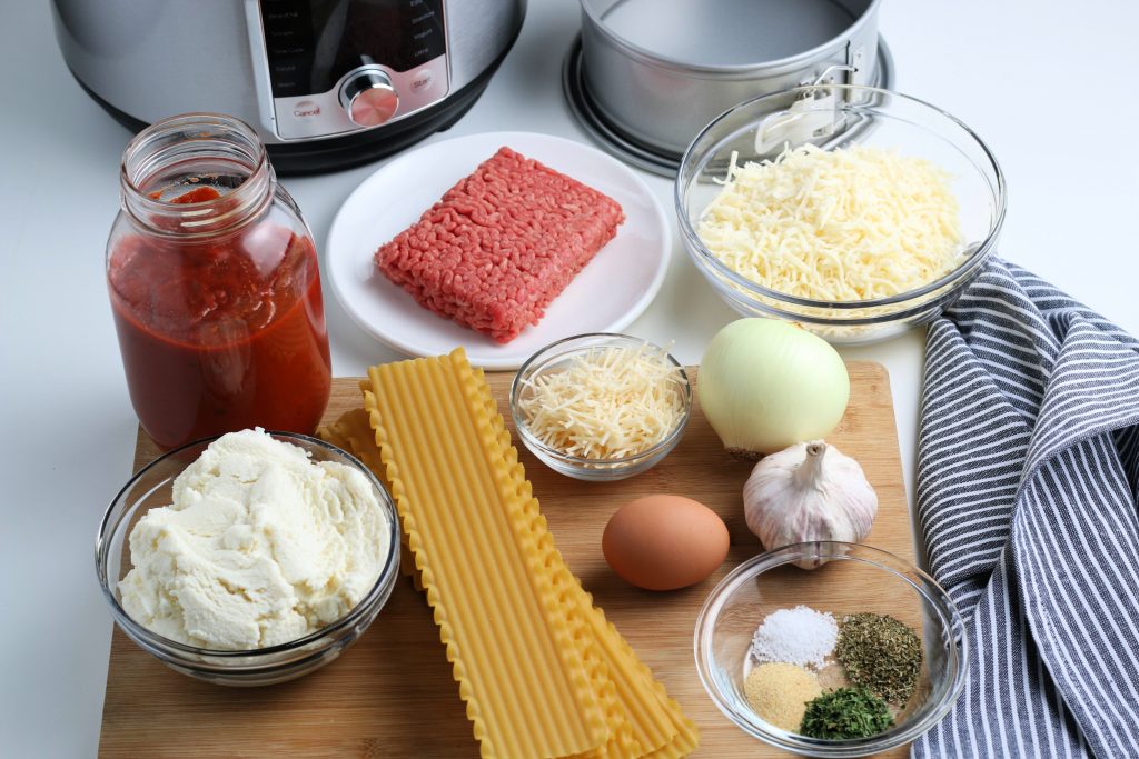 ingredients for instant pot lasagna 