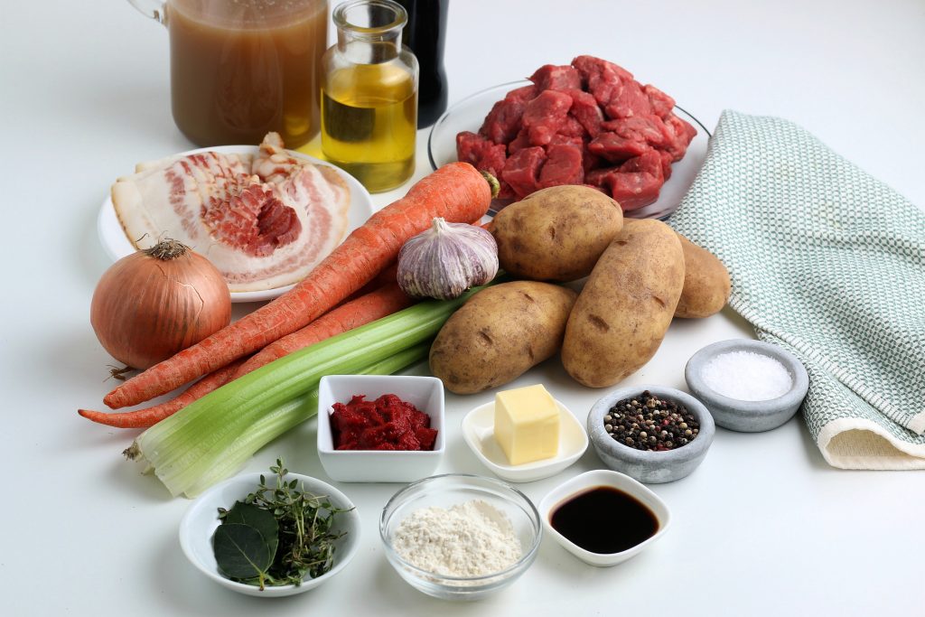ingredients for Irish Beef Stew