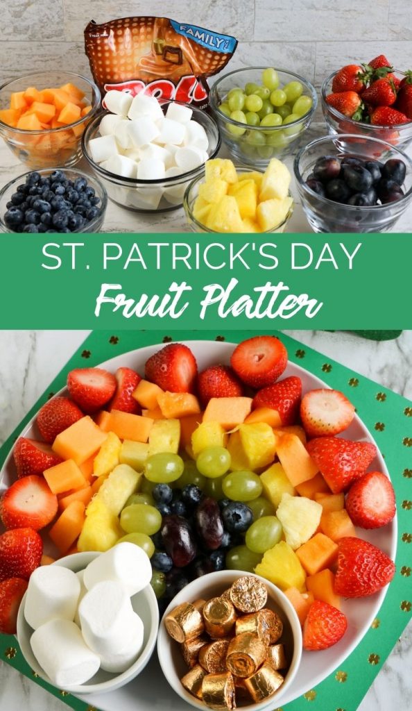 St Patrick's Day Fruit Platter recipe from The Rockstar Mommy