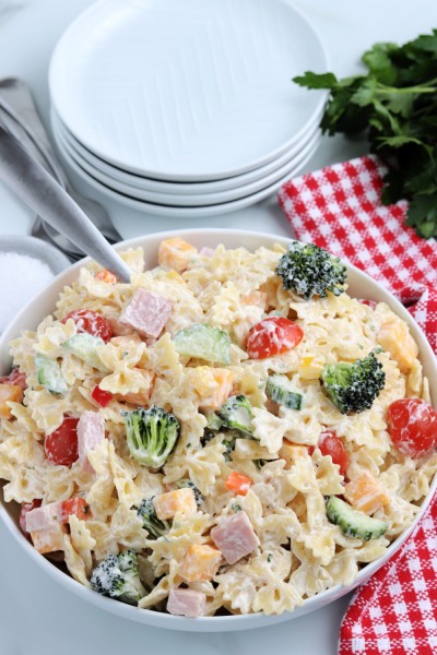 Summer Bowtie Pasta Salad - The Rockstar Mommy