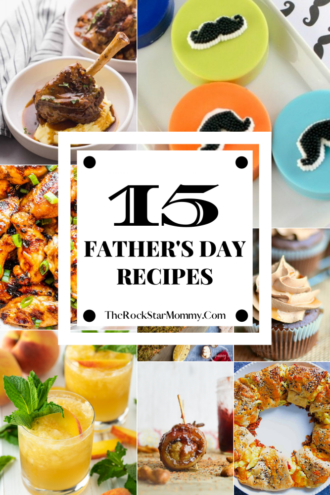 Collage image of 15 Father's Day Recipes