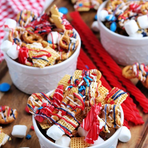 4th of July Snack Mix recipe from The Rockstar Mommy