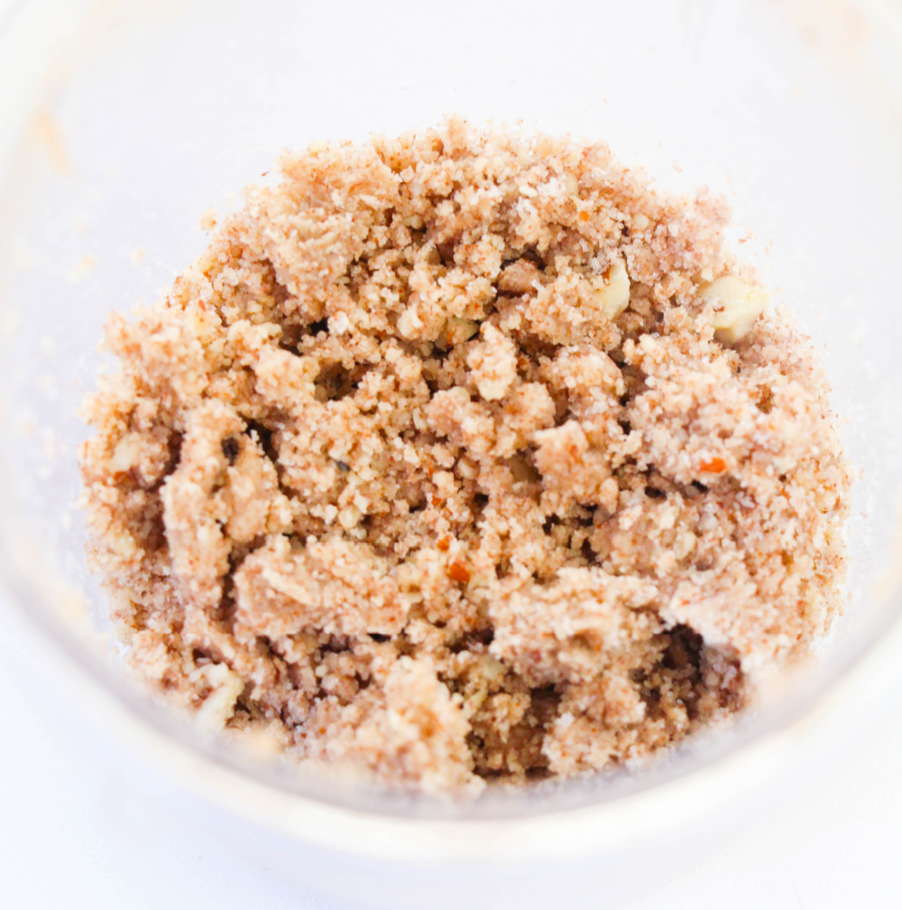 pecan and sugar mixture in a bowl