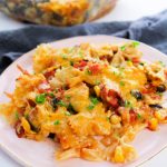 Baked Enchilada Pasta on a plate