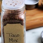 Container of Taco seasoning