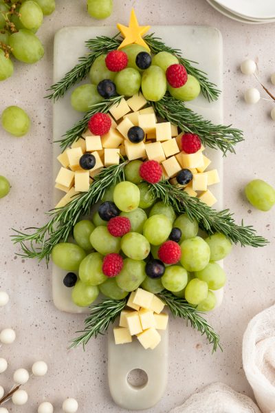 Festive Christmas Tree Cheese Board - The Rockstar Mommy