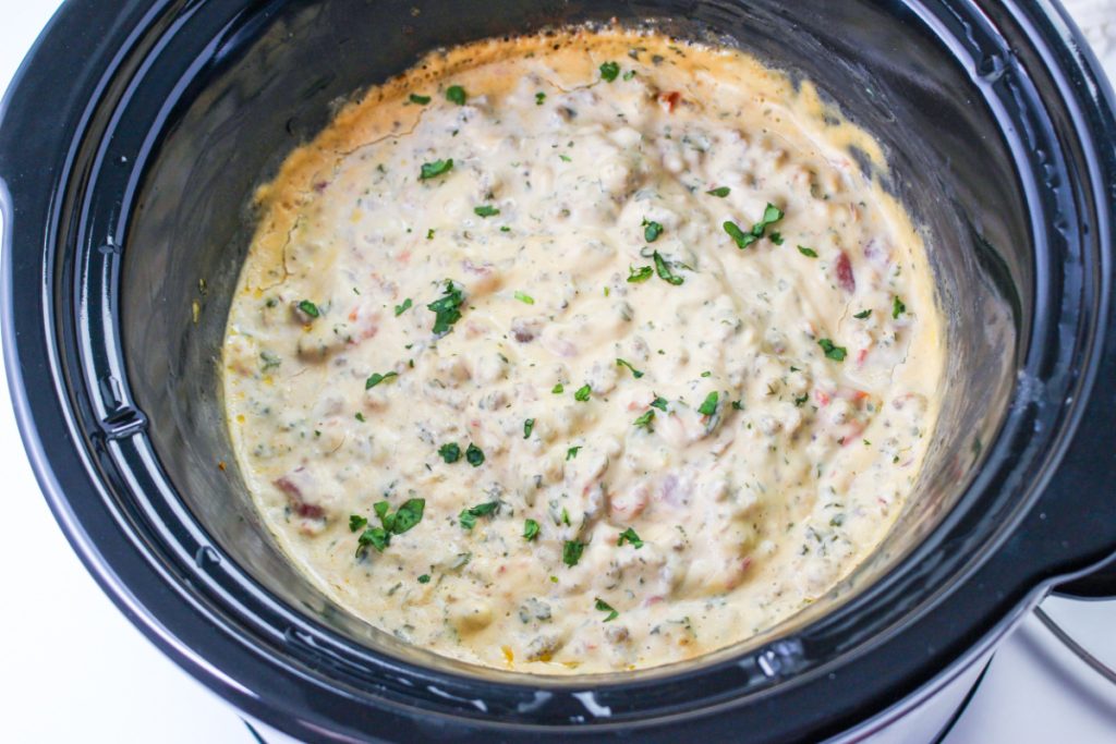 Slow Cooker Creamy Sausage Dip - The Rockstar Mommy