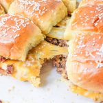 Ground Beef Sliders on a plate