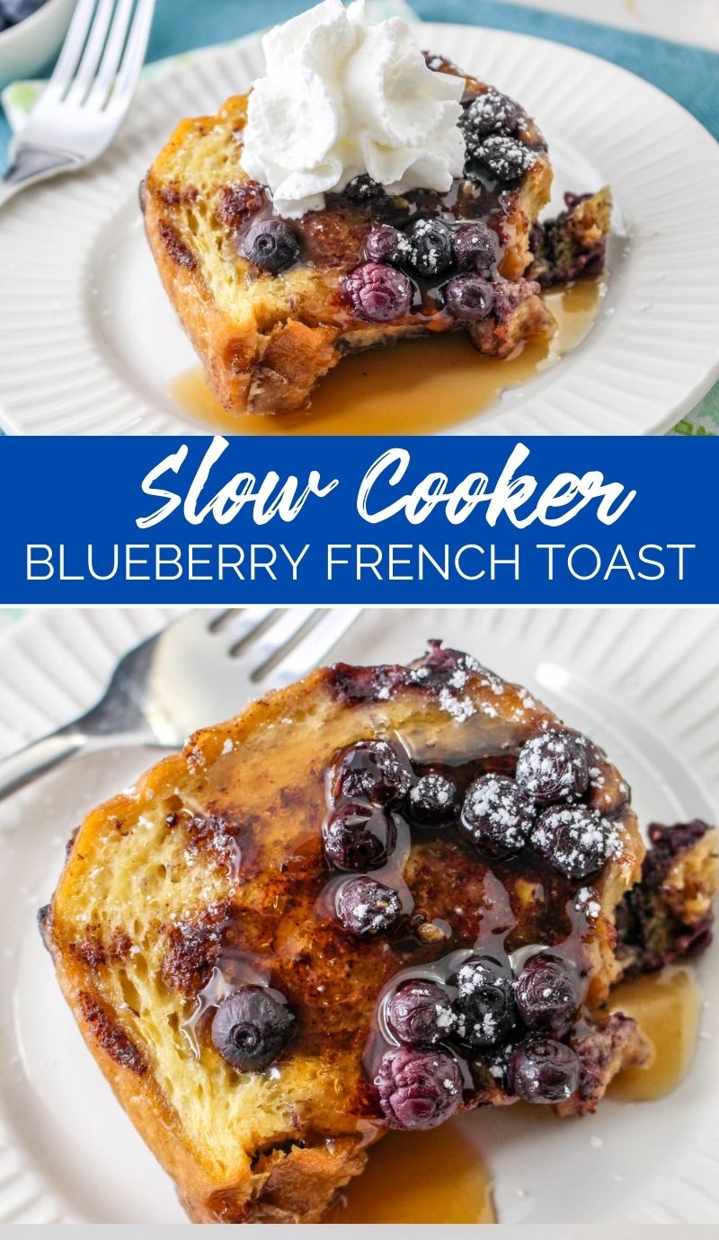 Slow Cooker Blueberry French Toast - The Rockstar Mommy