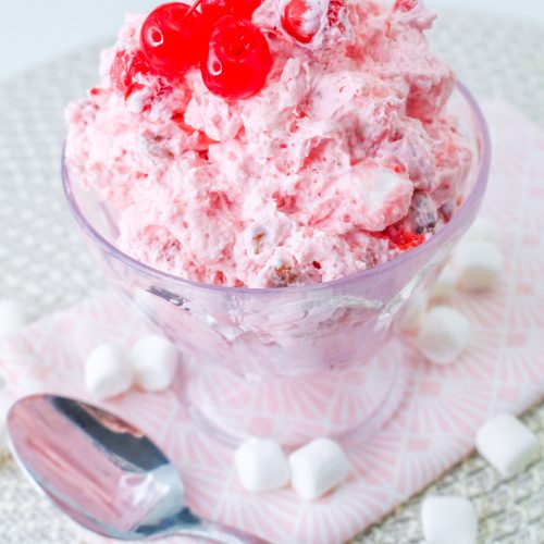 Cherry Fluff in a cup
