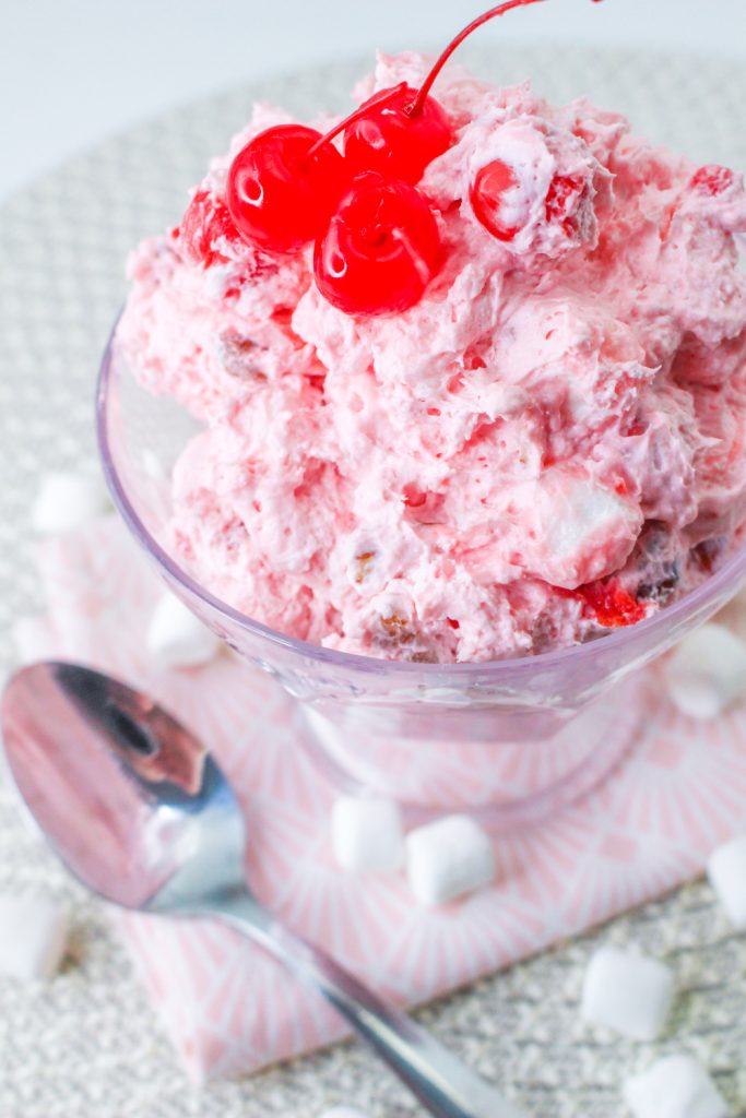 Cherry Fluff in a cup
