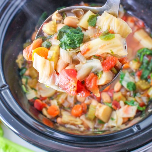 Copycat Carrabba’s Slow Cooker Minestrone in a slow cooker
