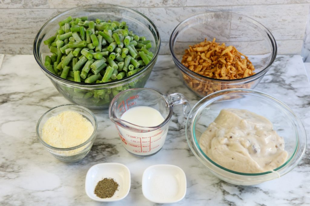 ingredients for slow cooker green bean casserole