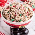 Easy Christmas Chex Mix recipe in a bowl