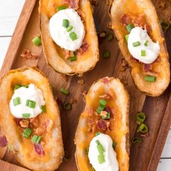 Homemade Baked Potato Skins - The Rockstar Mommy