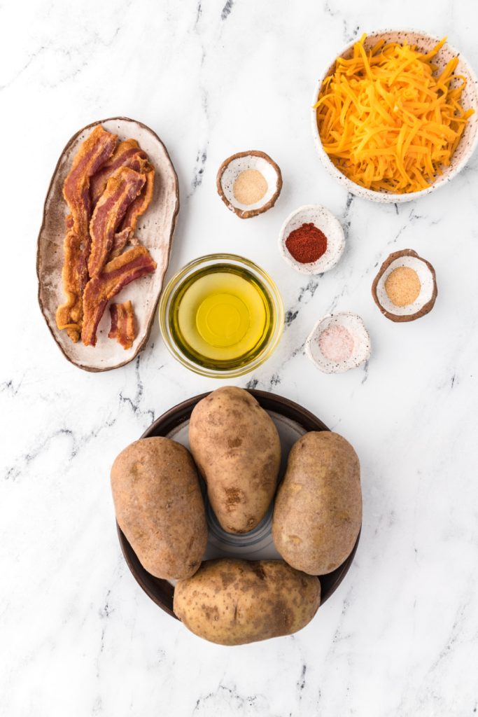 ingredients for Homemade Baked Potato Skins