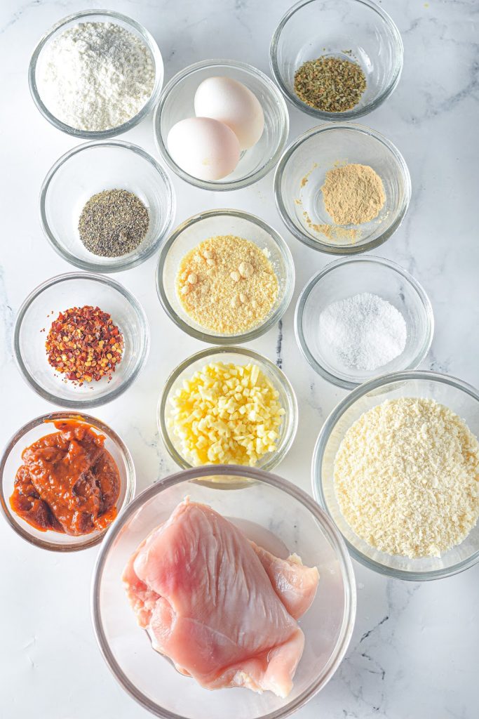 ingredients for air fryer chicken parmesan 