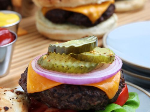 Air Fryer Hamburgers