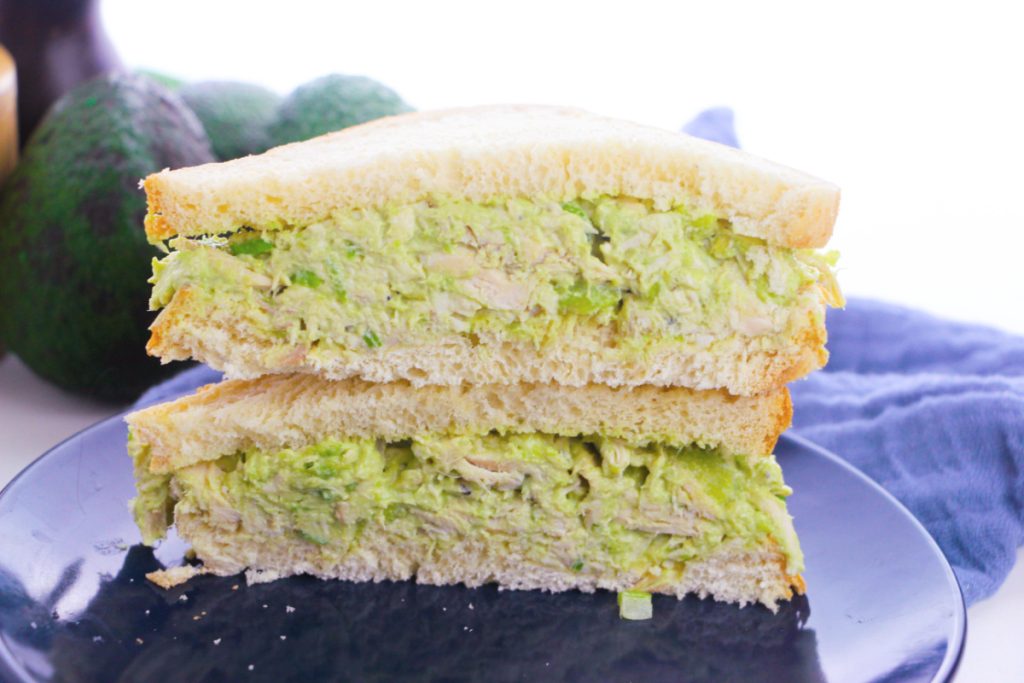 avocado chicken salad sandwich