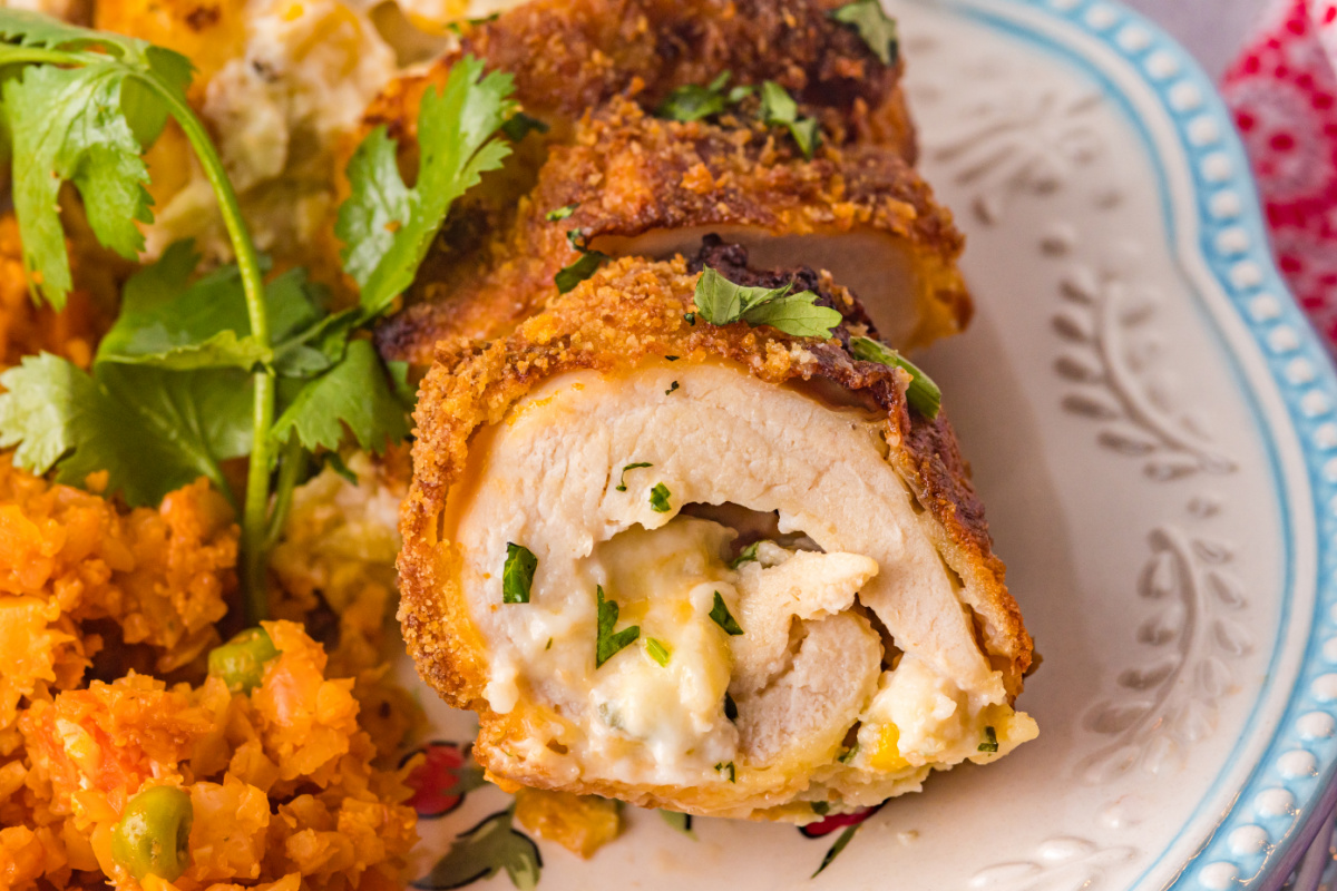 Air Fryer Stuffed Chicken Rolls
