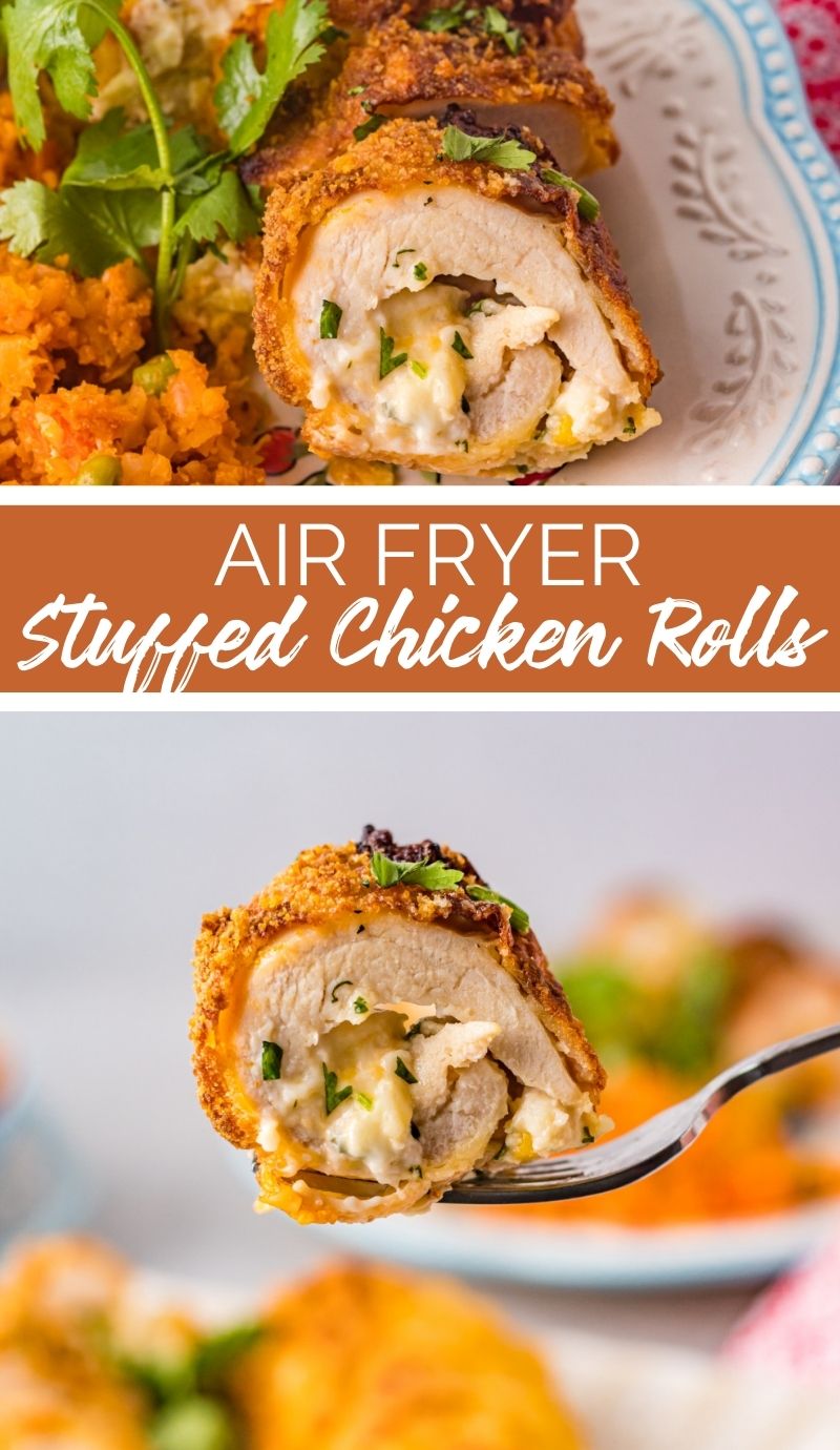 Air Fryer Stuffed Chicken Rolls The Rockstar Mommy