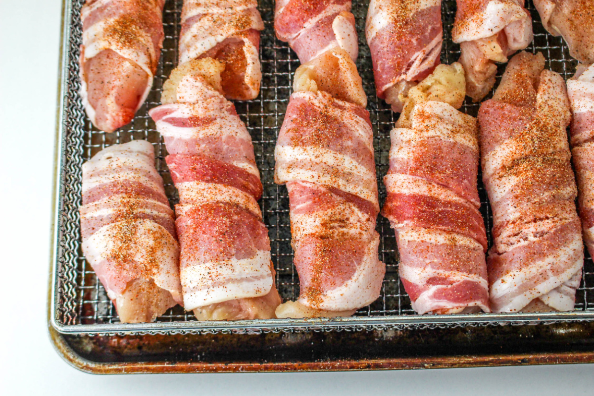 chicken tenders on air fryer rack