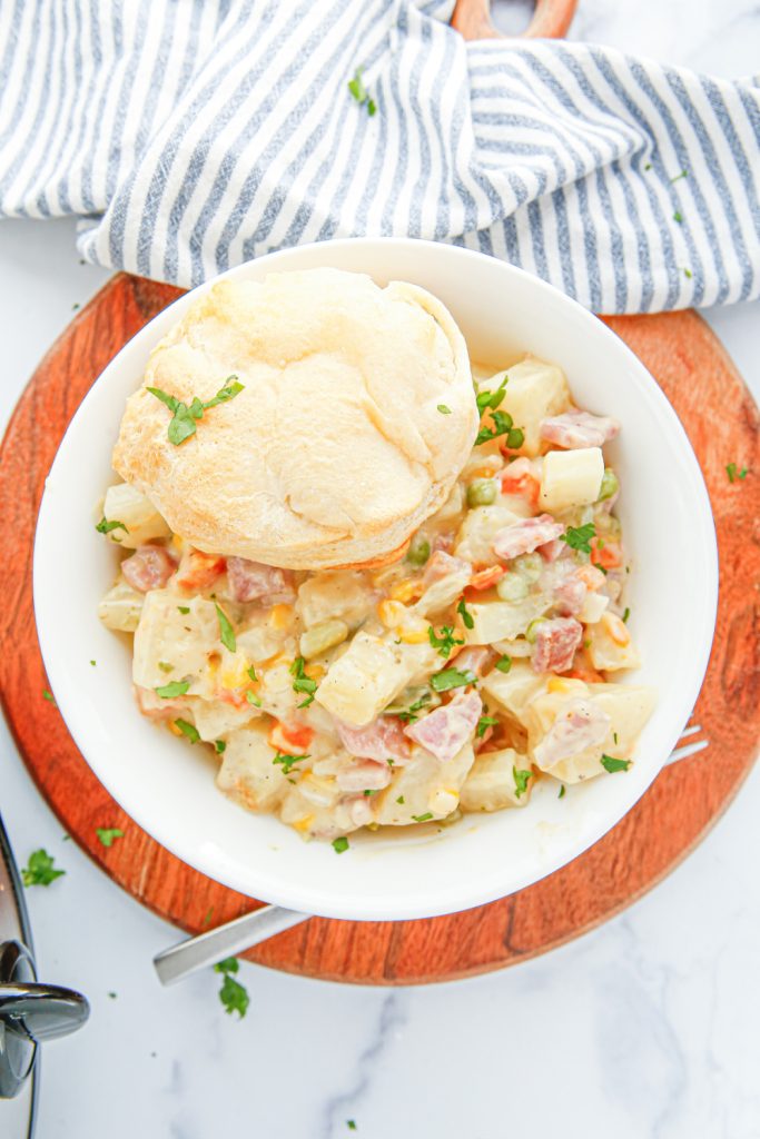 Slow Cooker Ham Pot Pie