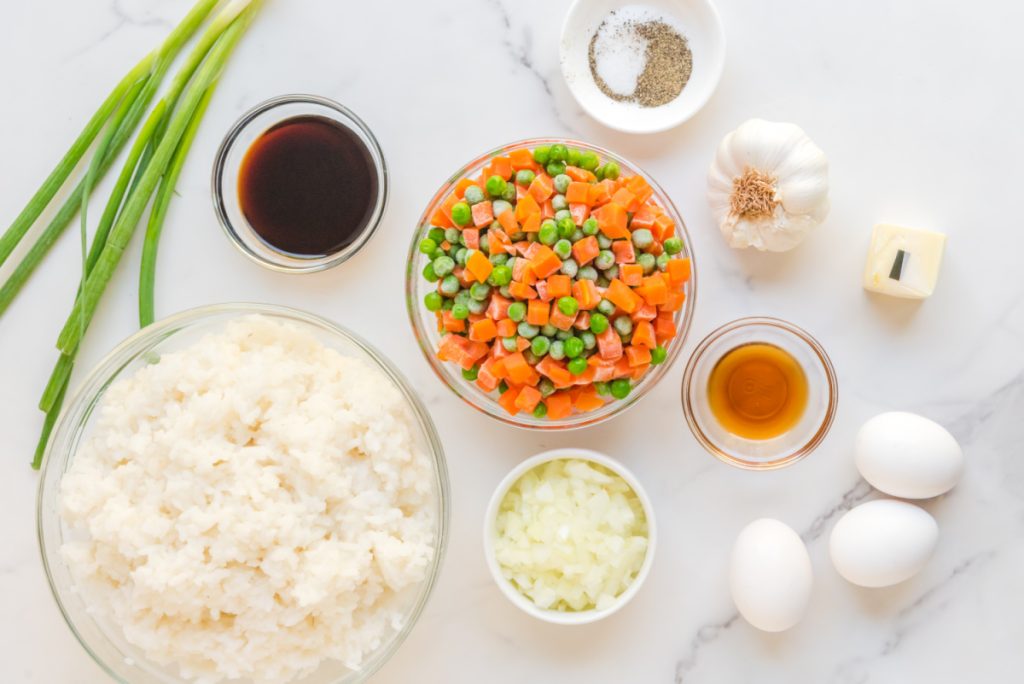 ingredients for Better Than Take Out Fried Rice