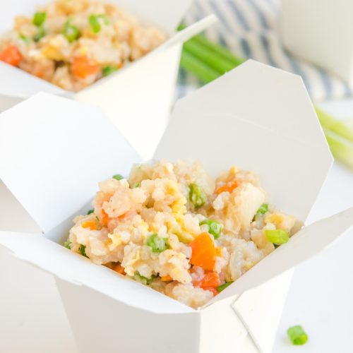Better Than Take Out Fried Rice in take out containers