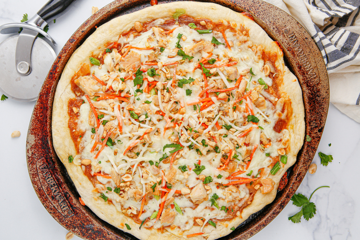 cooked Copycat California Pizza Kitchen Thai Chicken Pizza