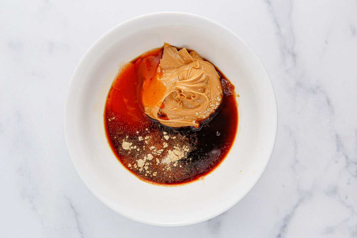 sauce ingredients in a bowl