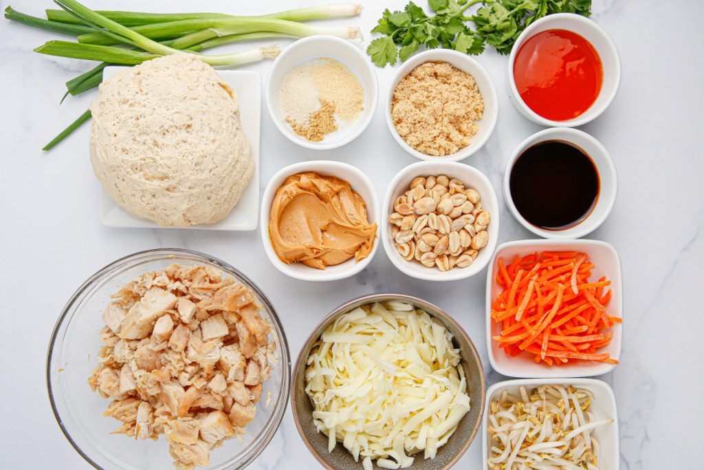 ingredients for Copycat California Pizza Kitchen Thai Chicken Pizza

