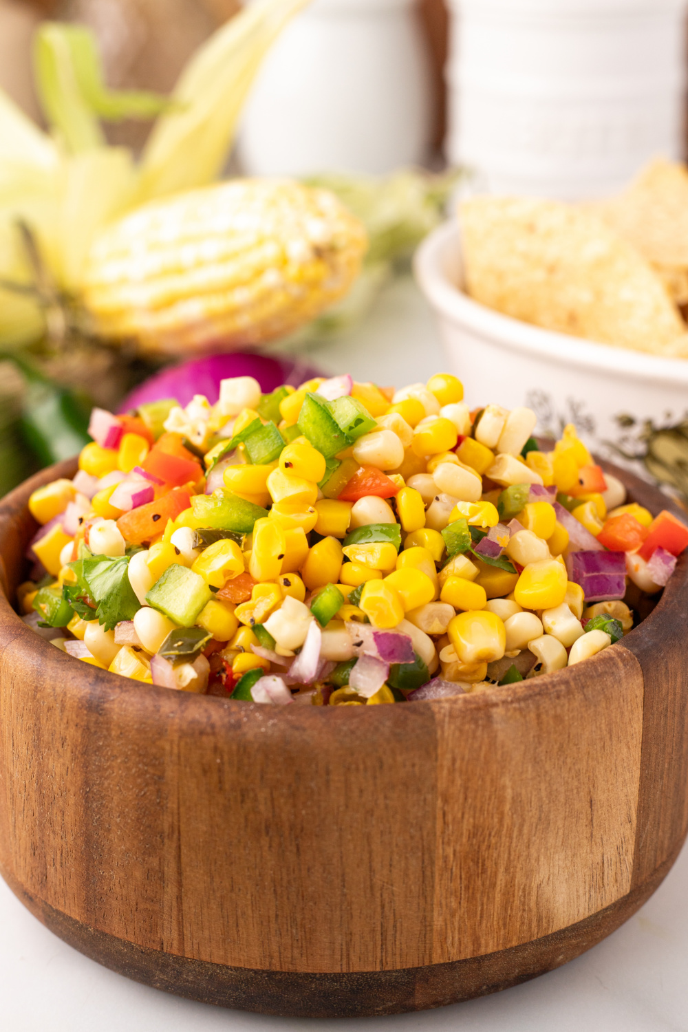 bowl of corn salsa recipe