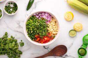 Corn Salsa recipe in a bowl