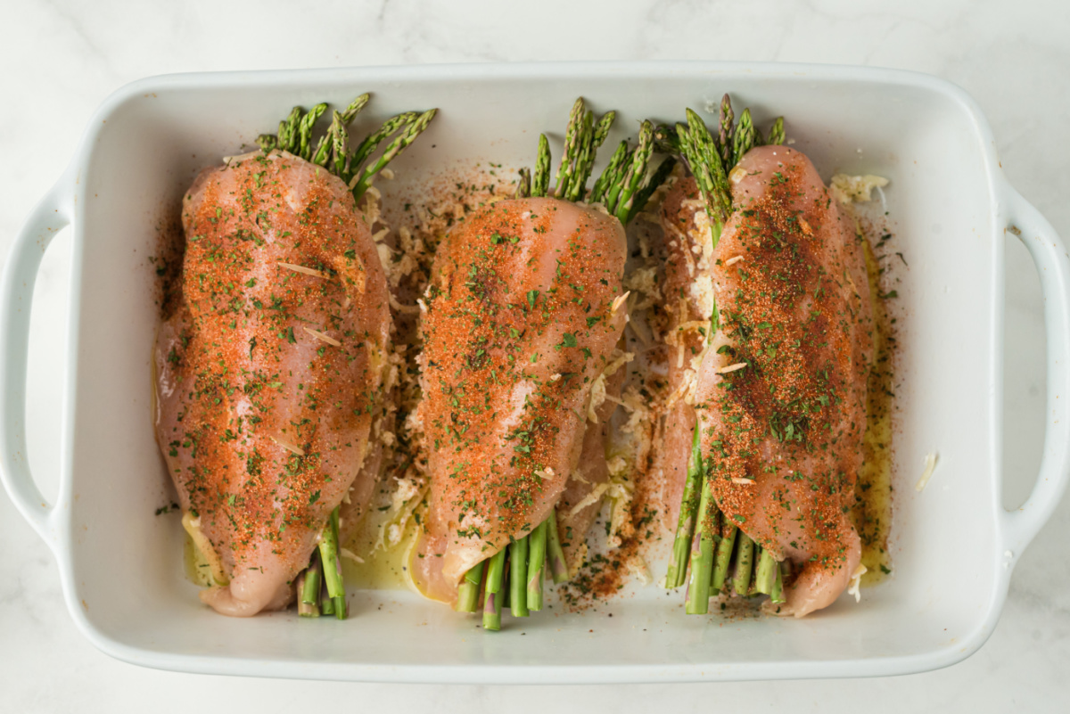 seasoning added top top of chicken