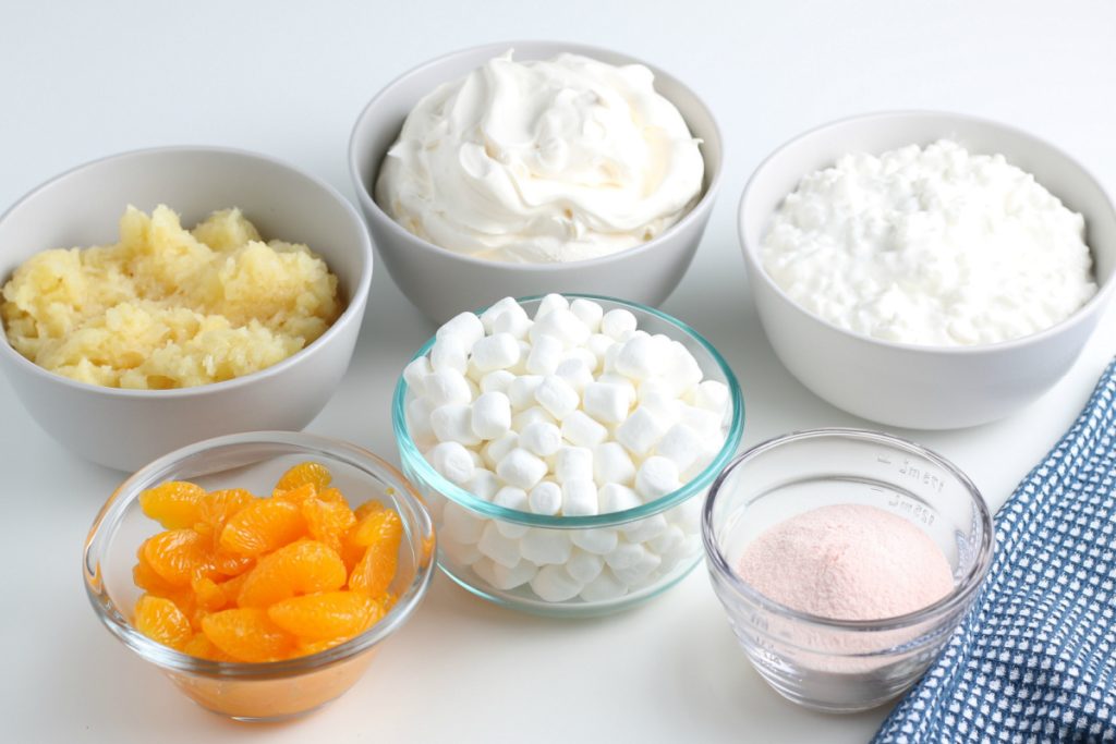ingredient for Classic Orange Jello Salad 