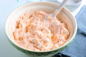 Classic Orange Jello Salad in a bowl