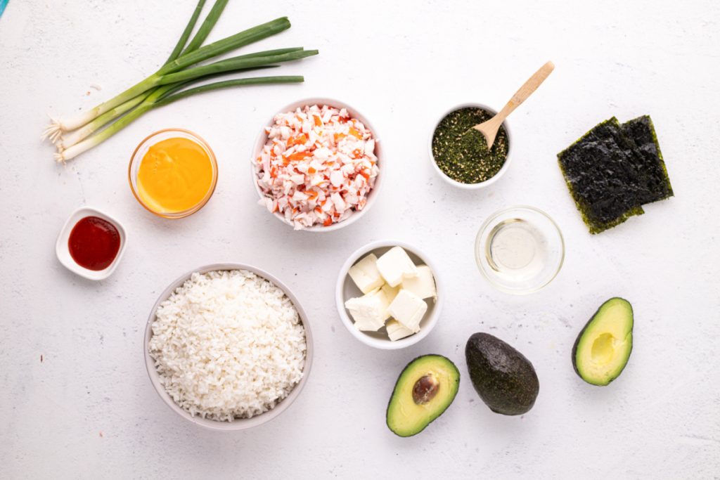 ingredients for sushi bake