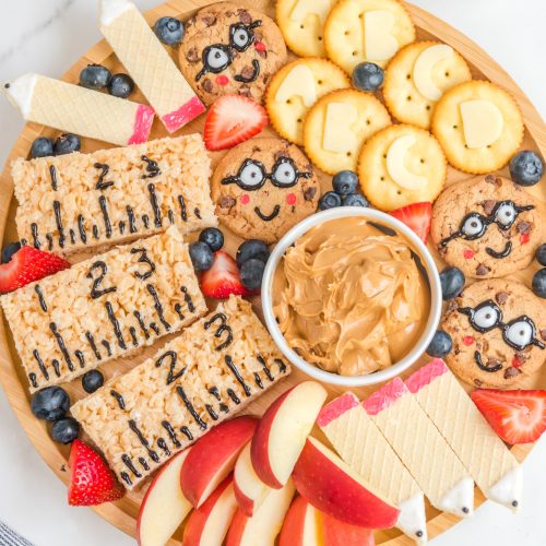 Back To School Themed Snack Board