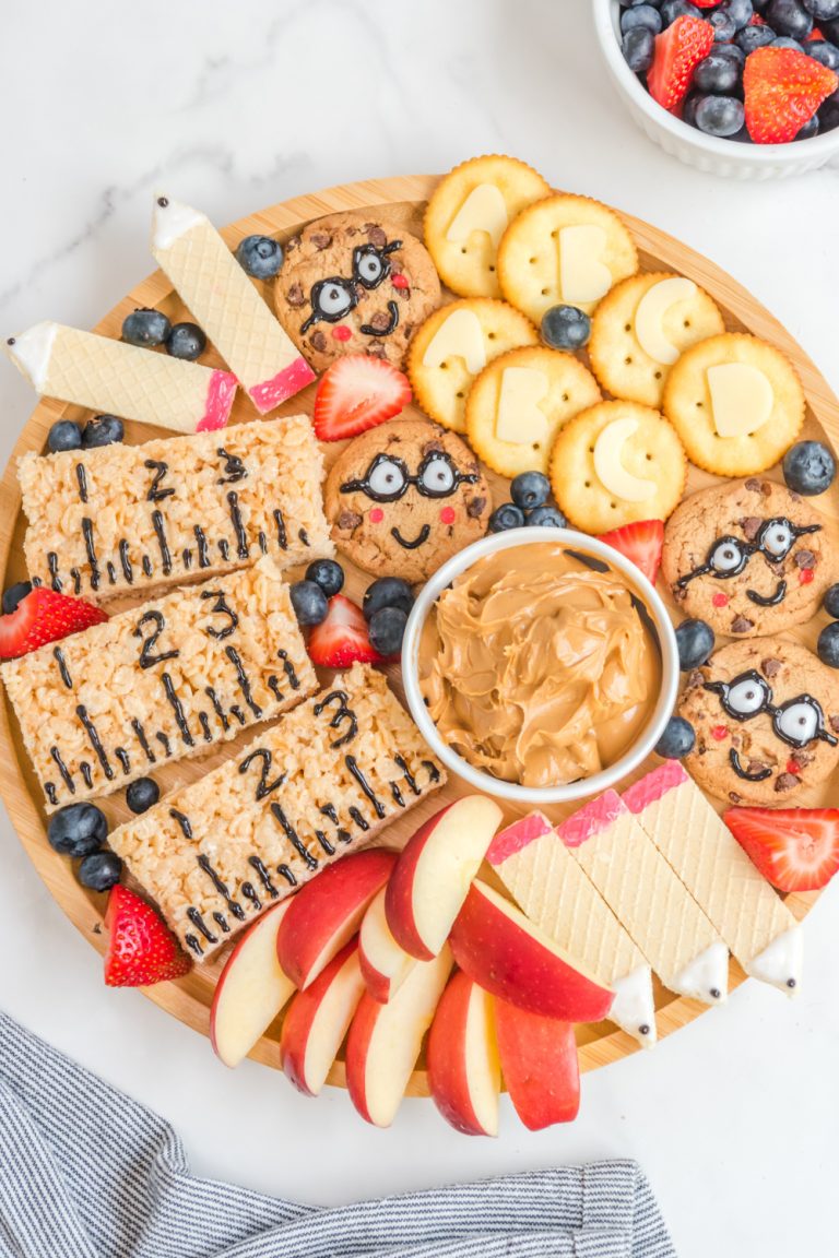 Back To School Themed Snack Board